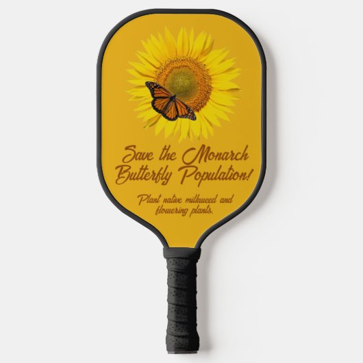 Monarch Butterfly Pickleball Schläger (Vorderseite)