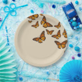 Monarch Butterfly Picnic Party Paper Plates Pappteller (Party)