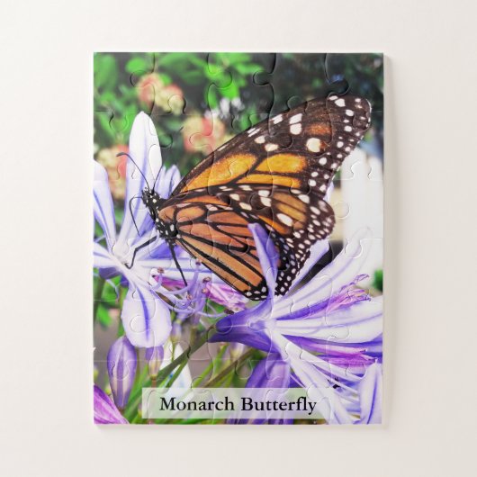 Monarch Butterfly Pollinating Insect 30Pcs Puzzle (Vertikal)