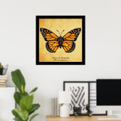 Monarch Butterfly Poster (Heimbüro)