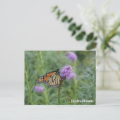Monarch Butterfly Postkarte (Stehend Vorderseite)