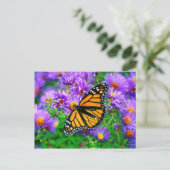 Monarch Butterfly Postkarte (Stehend Vorderseite)