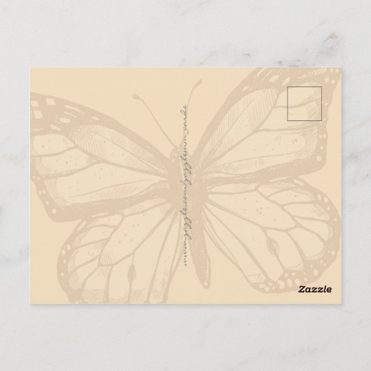 Monarch Butterfly Postkarte (Rückseite)