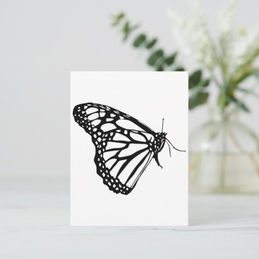 Monarch Butterfly Postkarte (Stehend Vorderseite)