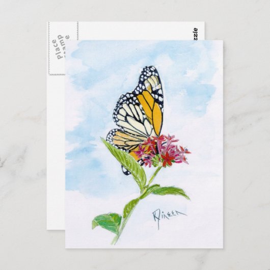 Monarch Butterfly Postkarte (Vorne/Hinten)