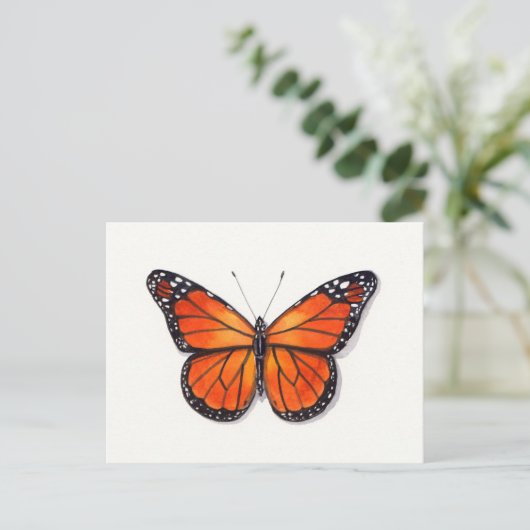 Monarch Butterfly Postkarte (Stehend Vorderseite)