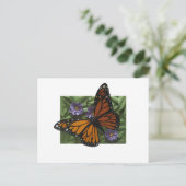 Monarch Butterfly Postkarte (Stehend Vorderseite)