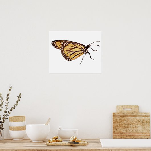Monarch Butterfly Print Poster (Küche)