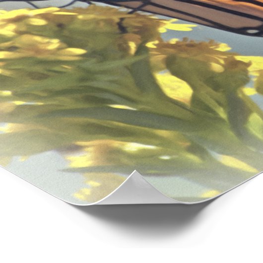 Monarch Butterfly Print Poster (Ecke)
