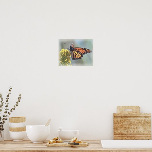 Monarch Butterfly Print Poster (Küche)
