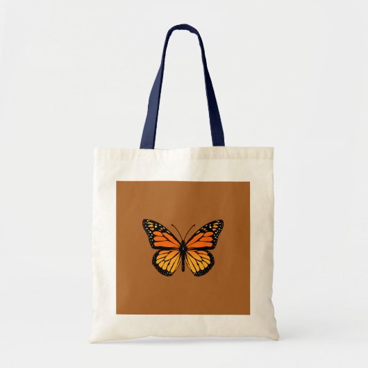 Monarch Butterfly Print Tragetasche (Vorne)