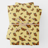 Monarch Butterfly Random Flight Pattern Geschenkpapier Set (Beispiel)