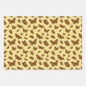 Monarch Butterfly Random Flight Pattern Geschenkpapier Set (Vorderseite)