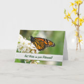 Monarch Butterfly Retirement Card by Elaine Karte (Gelbe Blume)