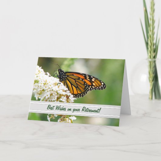 Monarch Butterfly Retirement Card by Elaine Karte (Vorderseite)