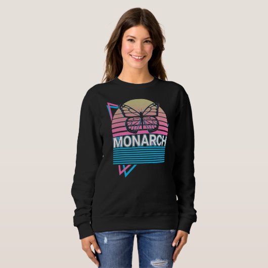 Monarch Butterfly Retro Sweatshirt (Vorne ganz)