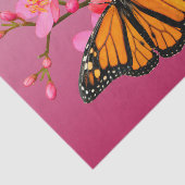 Monarch Butterfly Rosa Rosa Tissue Geschenkpapier Seidenpapier (Ausschnitt)
