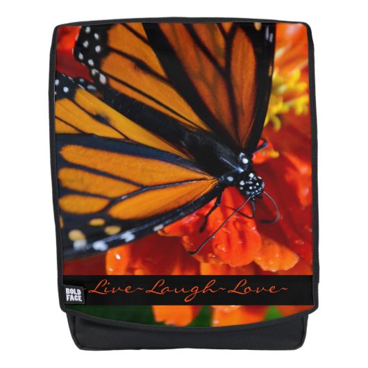 Monarch Butterfly Rucksack (Vorderseite)