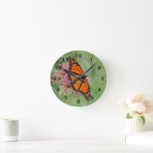 Monarch Butterfly Runde Wanduhr (Zuhause)