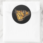 Monarch Butterfly Runder Aufkleber (Tasche)