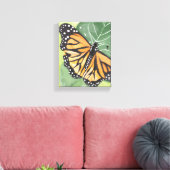 Monarch Butterfly | Schöne Wasserfarbe Leinwanddruck (Insitu (Wohnzimmer))