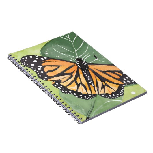 Monarch Butterfly | Schöne Wasserfarbe Notizblock (Rechte Seite)