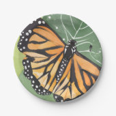 Monarch Butterfly | Schöne Wasserfarbe Pappteller (Vorderseite)