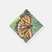Monarch Butterfly | Schöne Wasserfarbe Serviette (Ecke)