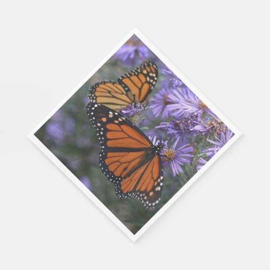 Monarch Butterfly Serviette (Ecke)