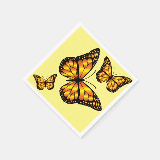 MONARCH BUTTERFLY SERVIETTE (Ecke)
