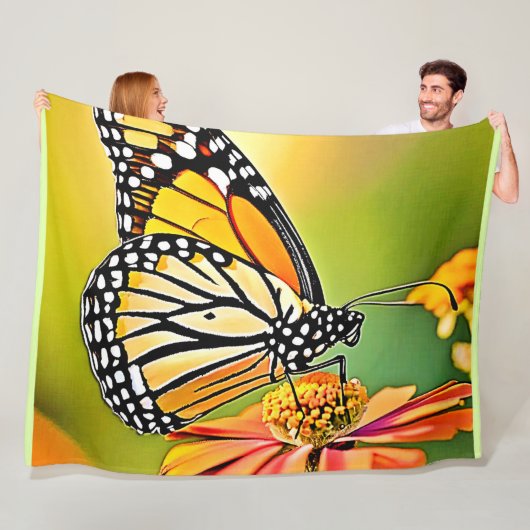 Monarch Butterfly Sip Design Fleecedecke (Beispiel)