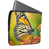 Monarch Butterfly Sip Design Laptopschutzhülle (Vorne Rechts)