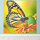Monarch Butterfly Sip Design Leinwanddruck (Insitu (Holzboden))
