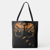 Monarch Butterfly Skulls Tote Bag Tasche (Vorderseite)