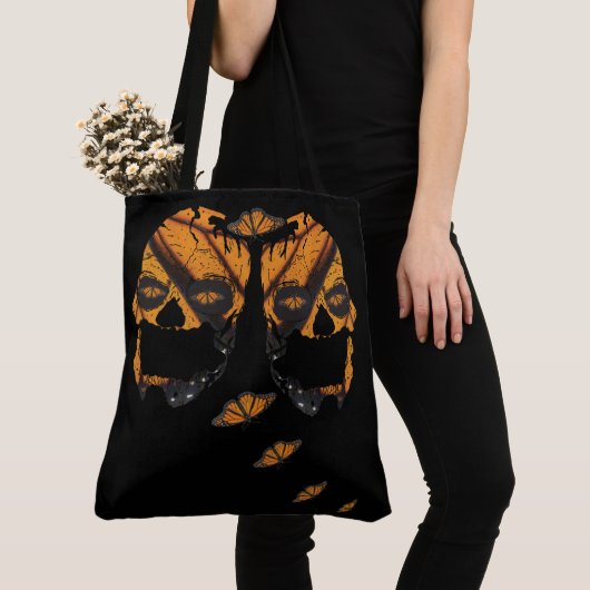Monarch Butterfly Skulls Tote Bag Tasche (Von Nahem)