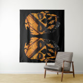 Monarch Butterfly Skulls Wandteppich (Beispiel)