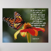 Monarch Butterfly Sonnenblume Blume Poster (Vorne)