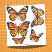Monarch Butterfly Sortiment Vinyl Contour Aufkleber