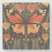 Monarch Butterfly Steinuntersetzer (Vorderseite)