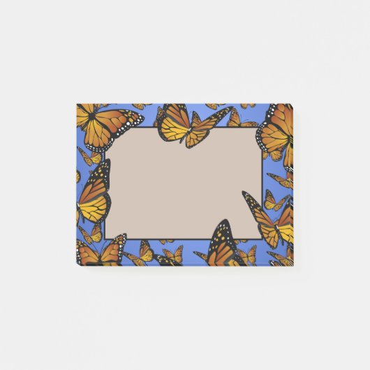 Monarch Butterfly Storm Post-it Klebezettel (Vorderseite)