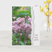 Monarch Butterfly Sympathy Card Karte (Gelbe Blume)