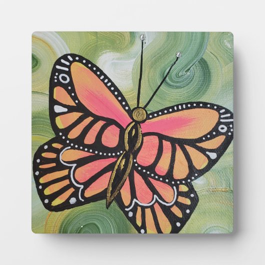 Monarch Butterfly Tabletop Fotoplatte (Vorderseite)