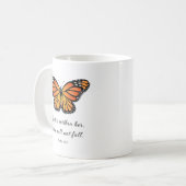 Monarch Butterfly Tasse Gott ist in ihr (Vorderseite Links)