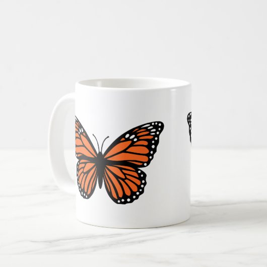 Monarch Butterfly-Tasse Kaffeetasse (Vorderseite Links)
