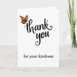 Monarch Butterfly Thank You Karte