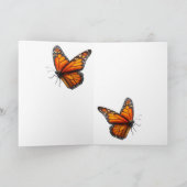 Monarch Butterfly Thank You Karte (Innenseite)