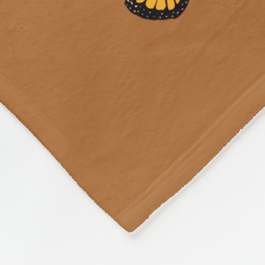 Monarch Butterfly Theme Fleecedecke (Ecke)