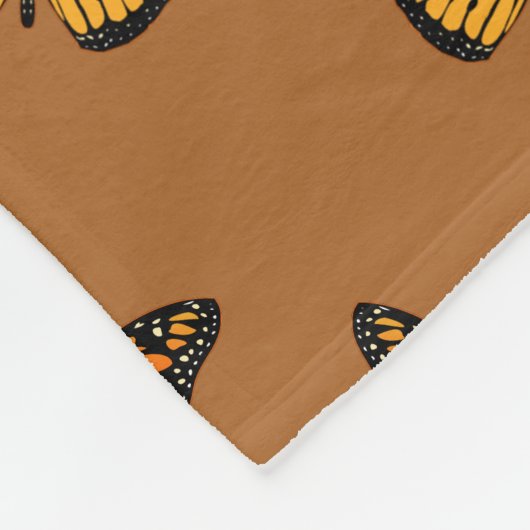 Monarch Butterfly Theme Fleecedecke (Ecke)
