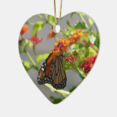 Monarch Butterfly über den Roten Schmetterling Bus Keramik Ornament (Links)