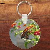 Monarch Butterfly über den Roten Schmetterling Bus Schlüsselanhänger (Vorderseite)